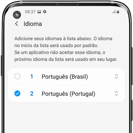 Remover idiomas do Android