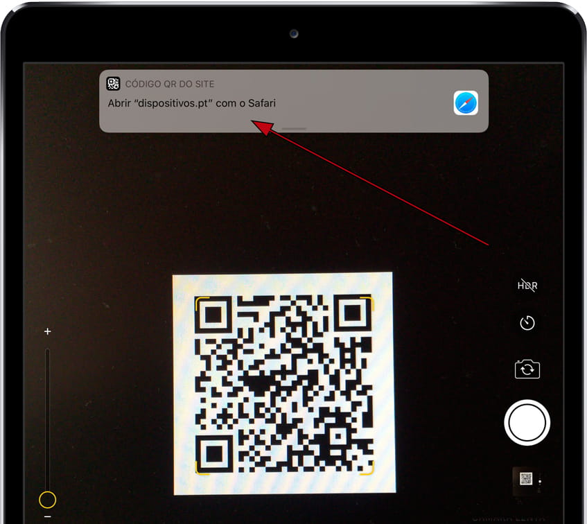 Abra o código QR iPad 9.7 (2017)