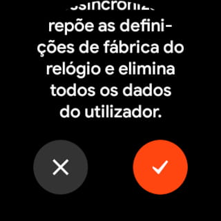 Desconecte e reinicie Wear OS