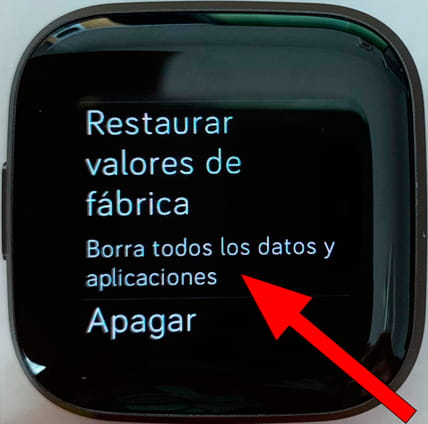 Restaurar configurações de fábrica Fitbit