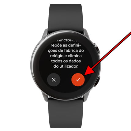 Desconecte e reinicie Wear OS