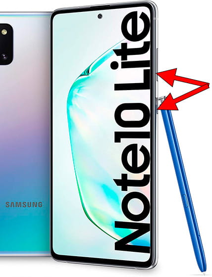 Tirar print no Samsung Galaxy Note10 Lite