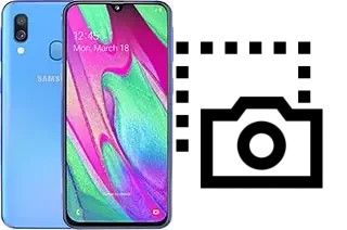 Tirar print no Samsung Galaxy A40