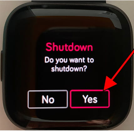 Confirmar desligado Fitbit