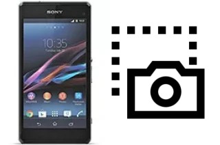 Tirar print no Sony Xperia Z1 Compact