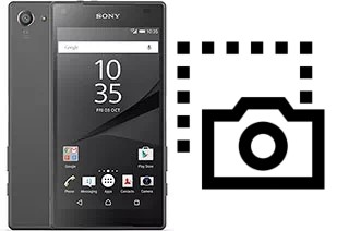 Tirar print no Sony Xperia Z5 Compact