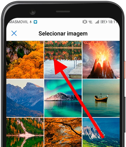 Elegir imagen de fondo de pantalla Huawei