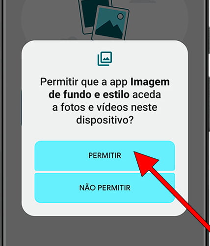 Permitir acceso a fotos y vídeos a fondo de pantalla en Android