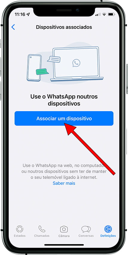 Associar um dispositivo WhatsApp