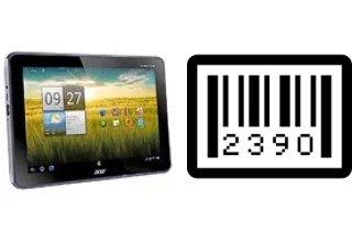 Como saber o número de série no Acer Iconia Tab A700