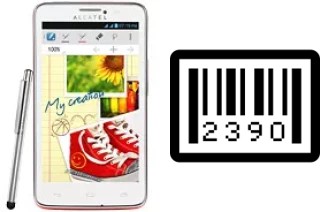 Como saber o número de série no alcatel One Touch Scribe Easy