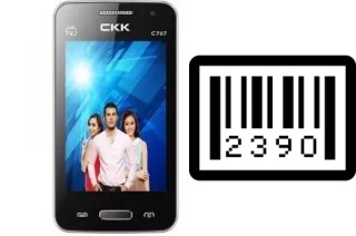 Como saber o número de série no CKK-mobile CKK mobile C707