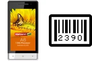 Como saber o número de série no Karbonn A6