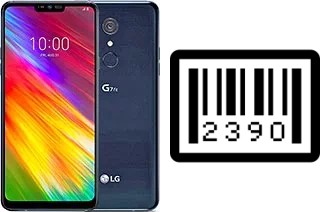 Como saber o número de série no LG G7 Fit