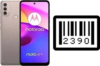 Como saber o número de série no Motorola Moto E40