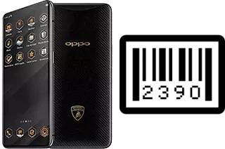 Como saber o número de série no Oppo Find X Lamborghini