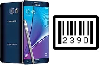 Como saber o número de série no Samsung Galaxy Note5 (USA)