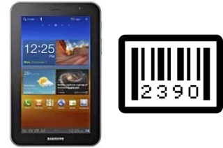 Como saber o número de série no Samsung P6200 Galaxy Tab 7.0 Plus