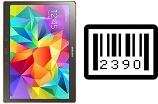 Como saber o número de série no Samsung Galaxy Tab S 10.5 LTE