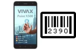 Como saber o número de série no Vivax Point X500