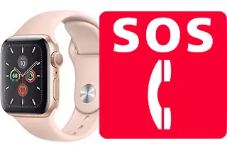 Chamadas de emergência no Apple Watch Series 5 Aluminum