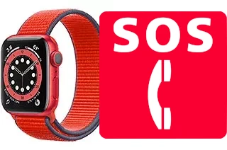 Chamadas de emergência no Apple Watch Series 6 Aluminum