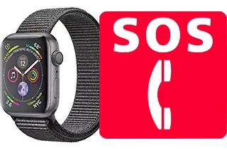 Chamadas de emergência no Apple Watch Series 4 Aluminum