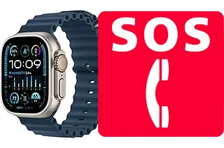 Chamadas de emergência no Apple Watch Ultra 2