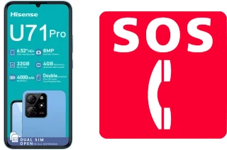 Chamadas de emergência no HiSense U71 Pro
