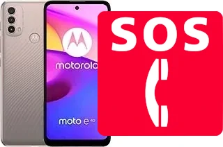 Chamadas de emergência no Motorola Moto E40