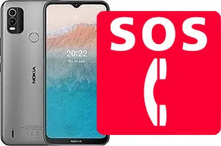 Chamadas de emergência no Nokia C21 Plus