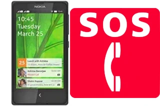 Chamadas de emergência no Nokia X+