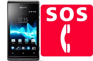 Chamadas de emergência no Sony Xperia E dual