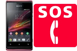 Chamadas de emergência no Sony Xperia E