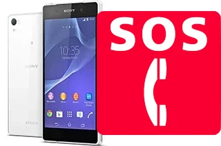 Chamadas de emergência no Sony Xperia Z2