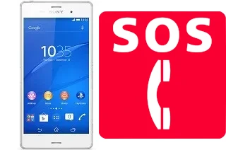 Chamadas de emergência no Sony Xperia Z3