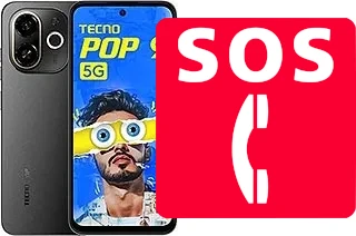 Chamadas de emergência no Tecno Pop 9