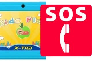 Chamadas de emergência no X-TIGI KIDS Tab