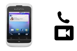 Faça chamadas de vídeo com um alcatel OT-903