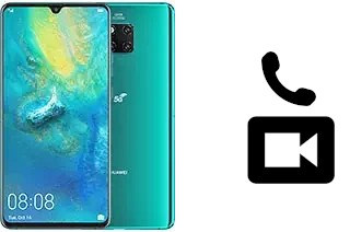 Faça chamadas de vídeo com um Huawei Mate 20 X (5G)