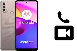 Faça chamadas de vídeo com um Motorola Moto E40