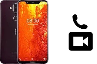 Faça chamadas de vídeo com um Nokia 8.1 ( X7)