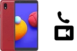 Faça chamadas de vídeo com um Samsung Galaxy A01 Core