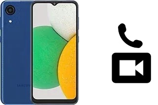 Faça chamadas de vídeo com um Samsung Galaxy A03 Core