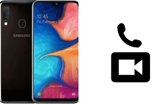 Faça chamadas de vídeo com um Samsung Galaxy A20e