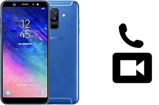 Faça chamadas de vídeo com um Samsung Galaxy A6+ (2018)