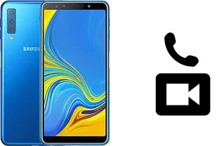 Faça chamadas de vídeo com um Samsung Galaxy A7 (2018)