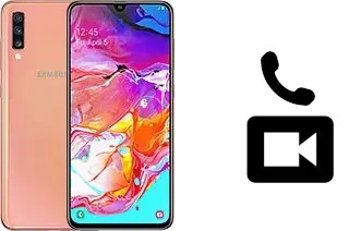 Faça chamadas de vídeo com um Samsung Galaxy A70