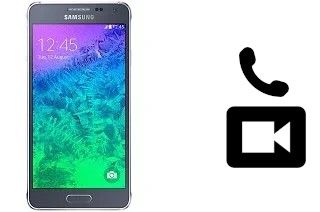 Faça chamadas de vídeo com um Samsung Galaxy Alpha