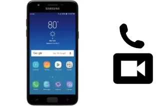 Faça chamadas de vídeo com um Samsung Galaxy Amp Prime 3